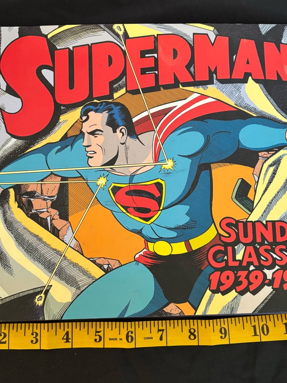 Superman Pop Art Canvas Print - Blue & Red